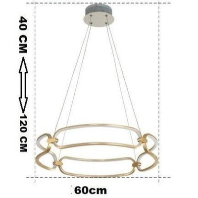 Lustre Design Moderne Villa Nordique Double