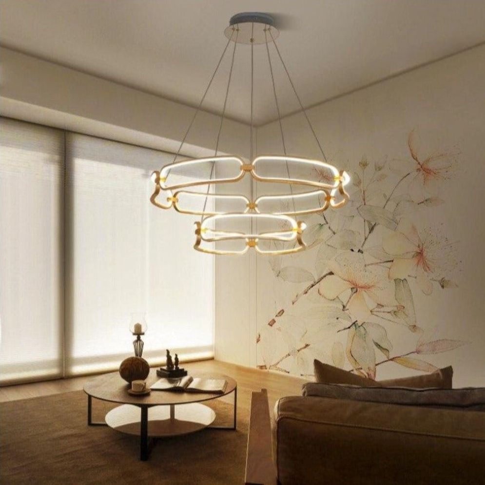Lustre Design Moderne Villa Nordique Double - Lumiine