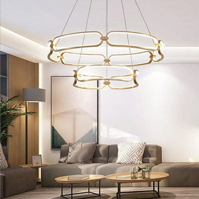 Lustre Design Moderne Villa Nordique Double - Lumiine