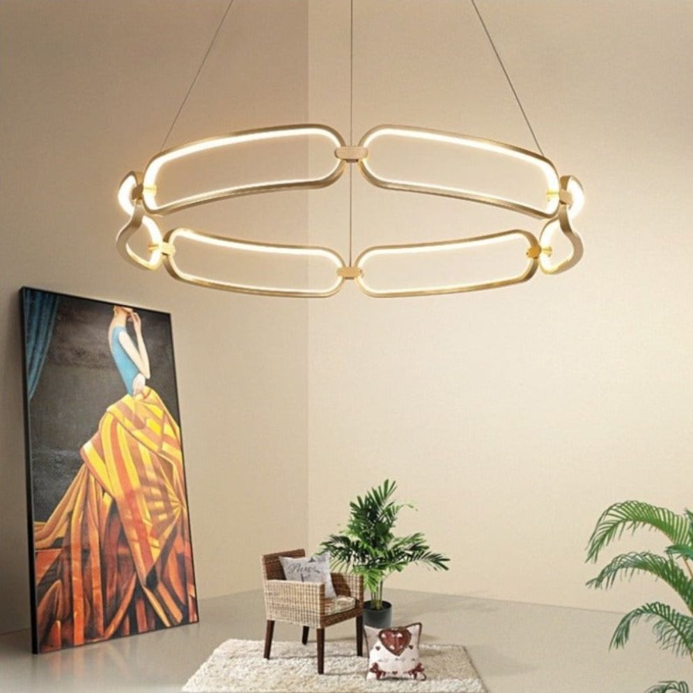Lustre Design Moderne Villa Nordique Double - Lumiine