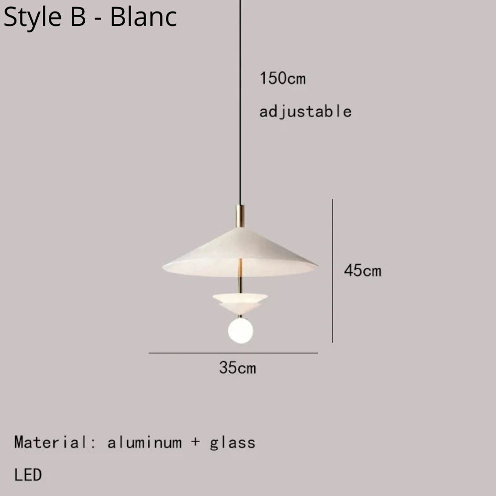 Lustre Minimaliste en Métal Réglables pour Bar et Magasin - Lumiine
