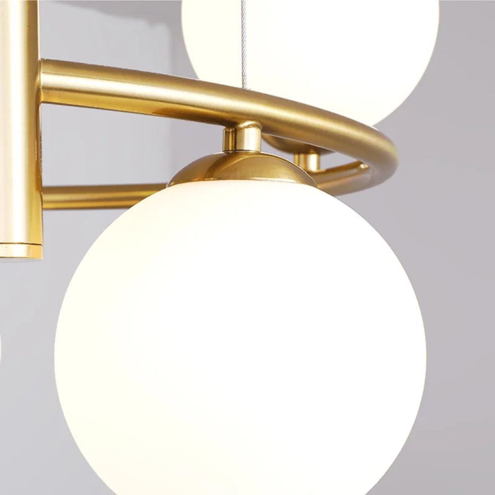 Lustre Minimaliste en Verre pour Décoration Intérieure Moderne - Lumiine
