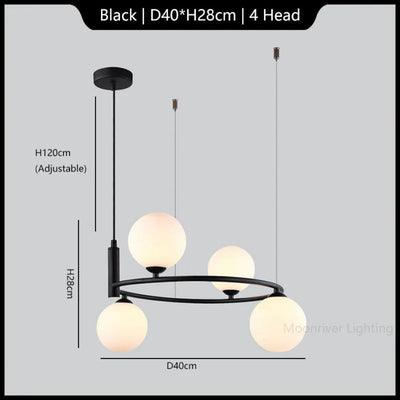 Lustre Minimaliste en Verre pour Décoration Intérieure Moderne