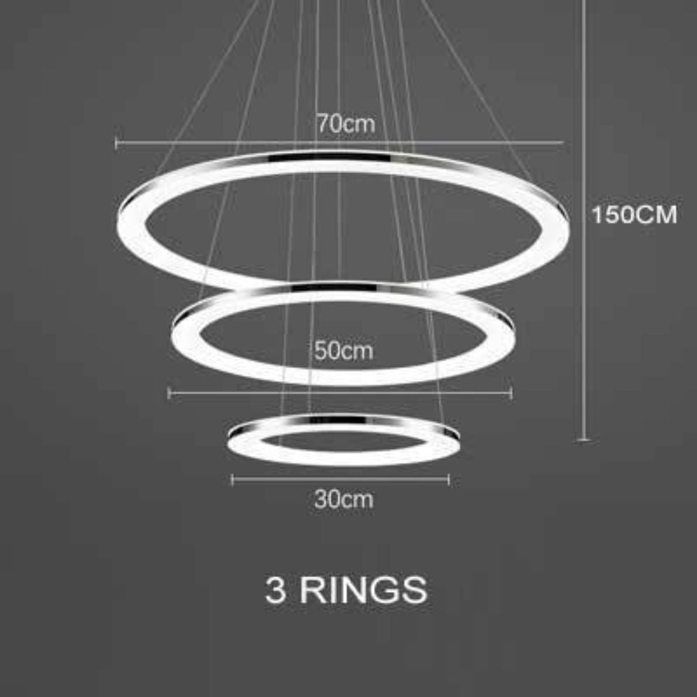 Lustre Moderne à LED pour Décoration Intérieure Élégante