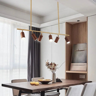 Lustre Moderne à Long Tuyau pour Décoration Intérieure Élégante - Lumiine
