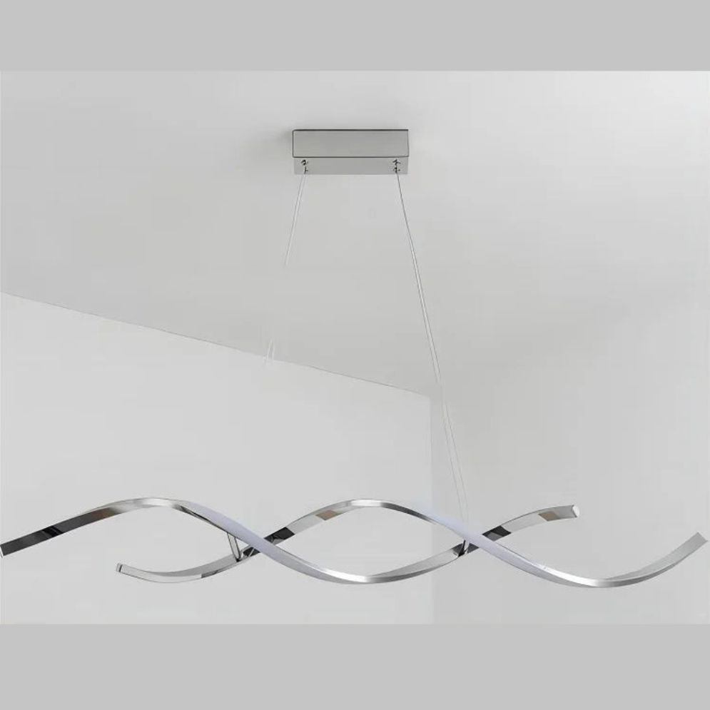 Lustre Moderne Torsadée pour Décoration Intérieure Élégante