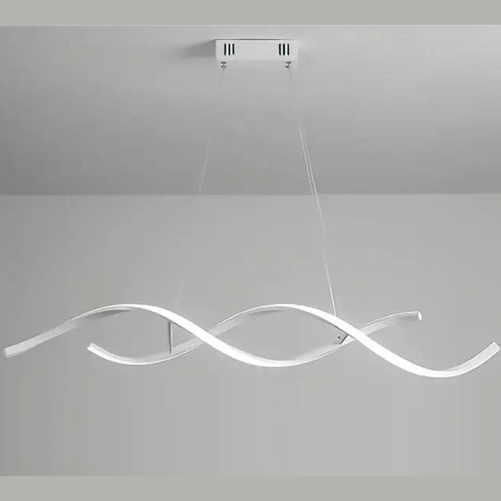 Lustre Moderne Torsadée pour Décoration Intérieure Élégante