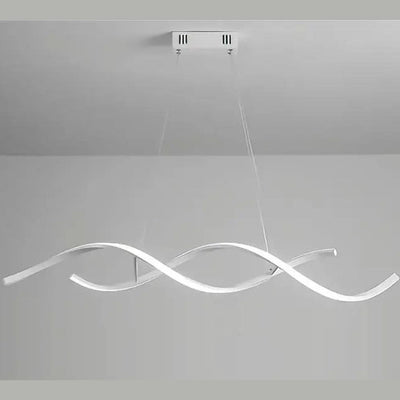Lustre Moderne Torsadée pour Décoration Intérieure Élégante