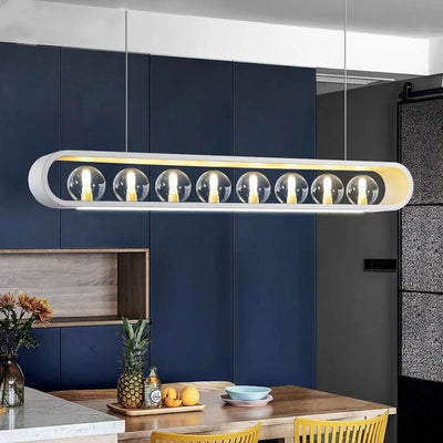 Lustre Moderne à Spots Leds en Métal et Verre - Lumiine