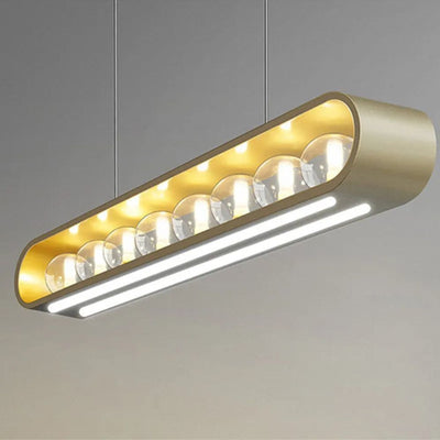 Lustre Moderne à Spots Leds en Métal et Verre - Lumiine