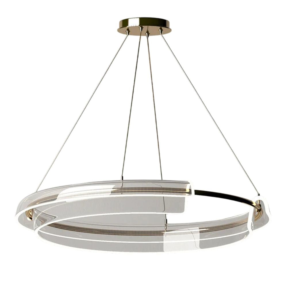 Lustre Moderne Design Anneau Suspension Éclairage Intérieur - Lumiine