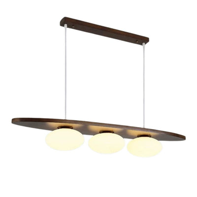 Lustre Moderne en Bois Verre pour Espaces Contemporains - Lumiine