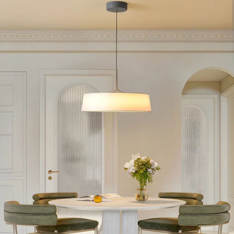 Lustre Moderne Led avec Anneau et Feuilles Dorées Bahia - Lumiine