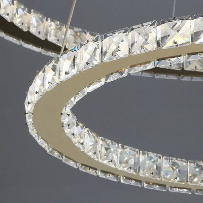Lustre Moderne Led avec Anneau et Sphères