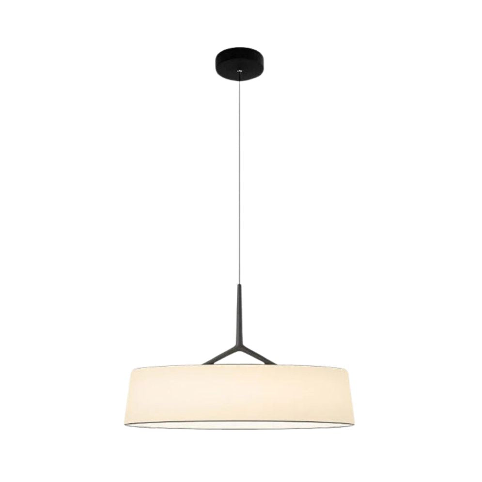 Lustre Moderne Led avec Anneau et Feuilles Dorées Bahia - Lumiine