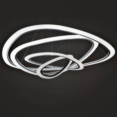 Lustre Moderne Led Cercle avec Télécommande pour Décoration - Lumiine