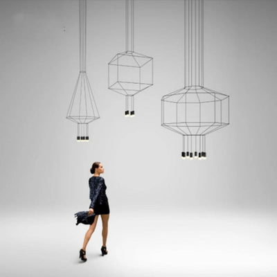 Lustre Moderne LED Duplex Cage D’escalier Nordique - Lumiine