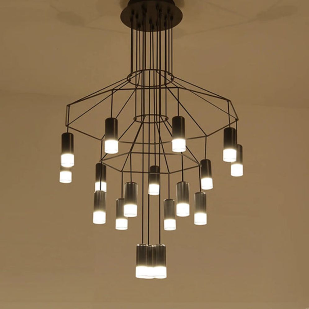 Lustre Moderne LED Duplex Cage D’escalier Nordique - Lumiine