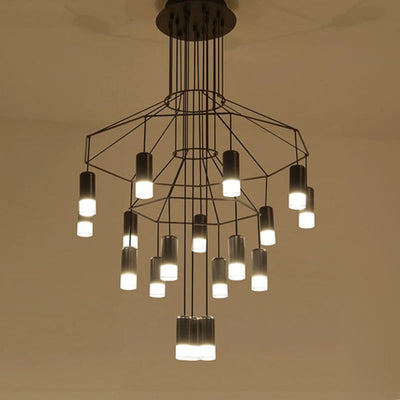 Lustre Moderne LED Duplex Cage D’escalier Nordique - Lumiine