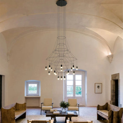 Lustre Moderne LED Duplex Cage D’escalier Nordique - Lumiine