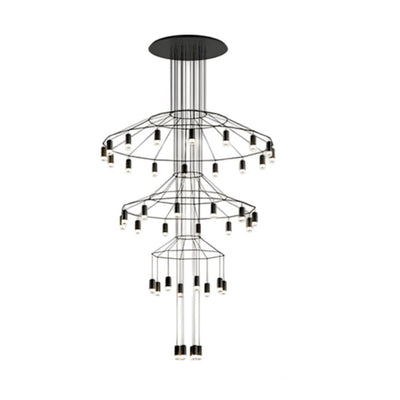 Lustre Moderne LED Duplex Cage D’escalier Nordique - Lumiine