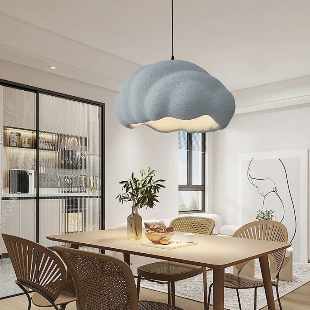 Lustre Moderne Led en Forme de Nuage Flottant Restaurant - Lumiine