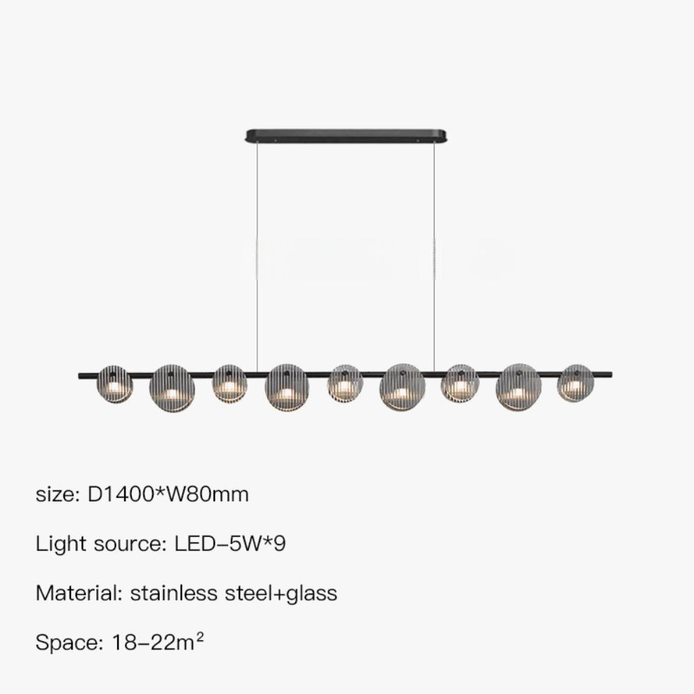 Lustre Moderne Led pour Duplex Escalier Bar et Magasin - Lumiine