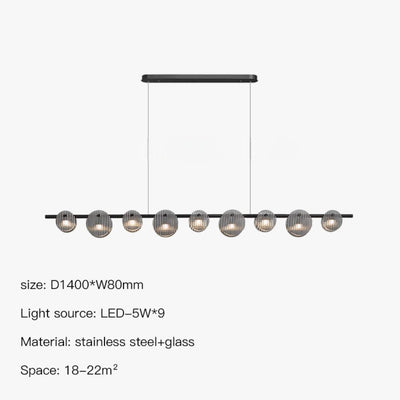 Lustre Moderne Led pour Duplex Escalier Bar et Magasin - Lumiine