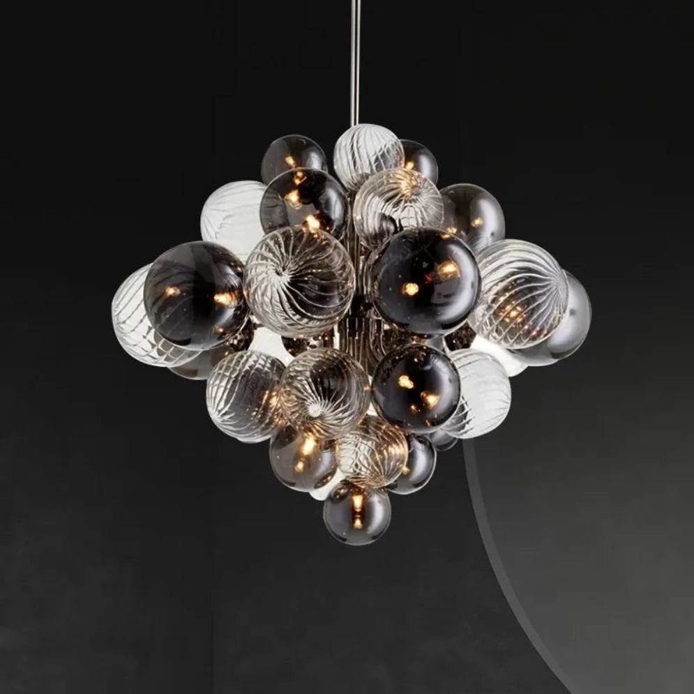 Lustre Moderne Nordique pour Salle à Manger Abat-Jour en Boule - Lumiine