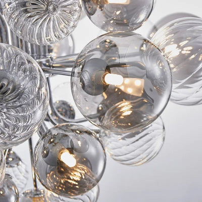 Lustre Moderne Nordique pour Salle à Manger Abat-Jour en Boule - Lumiine
