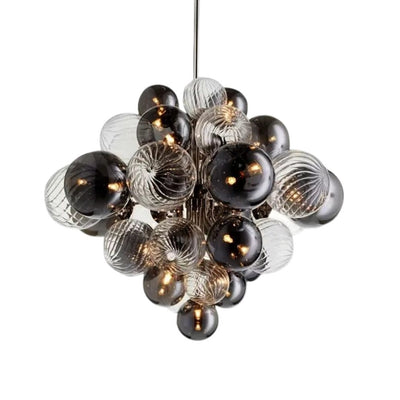 Lustre Moderne Nordique pour Salle à Manger Abat-Jour en Boule - Lumiine