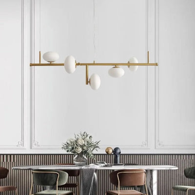 Lustre Moderne Nordique Sputnik avec Éclairage LED Intérieur - Lumiine