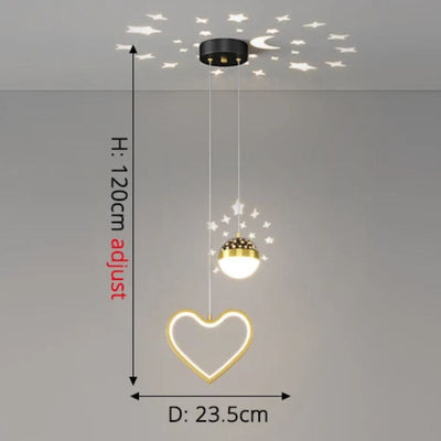 Lustre Nordique Led Créatif Projection Étoile Ciel Acrylique - Lumiine