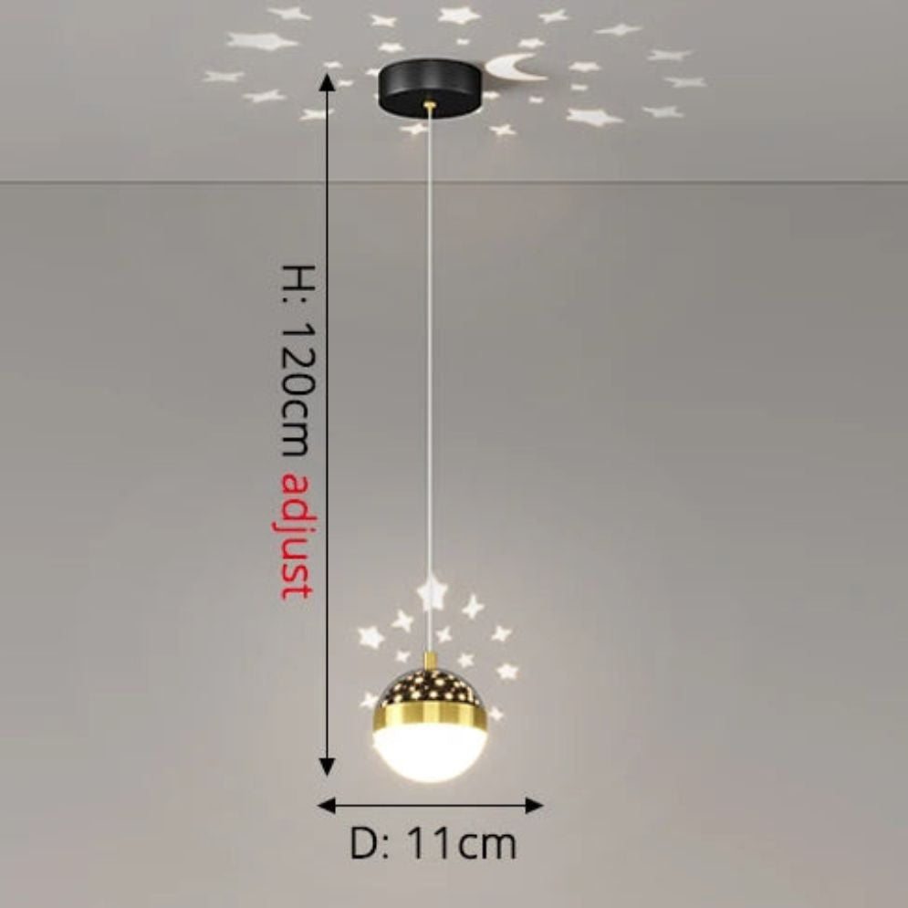 Lustre Nordique Led Créatif Projection Étoile Ciel Acrylique - Lumiine