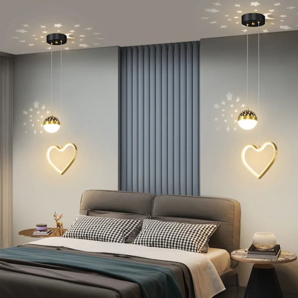 Lustre Nordique Led Créatif Projection Étoile Ciel Acrylique - Lumiine
