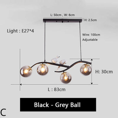 Lustre Nordique Led Minimaliste Décoration Oiseau Macaron - Lumiine