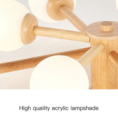 Lustre Nordique Moderne Led avec Boules de Verre - Lumiine