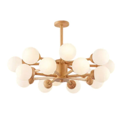 Lustre Nordique Moderne Led avec Boules de Verre - Lumiine