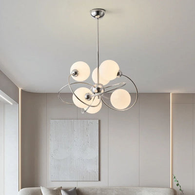 Lustre Nordique Rétro Bauhaus en Métal et Verre - Lumiine