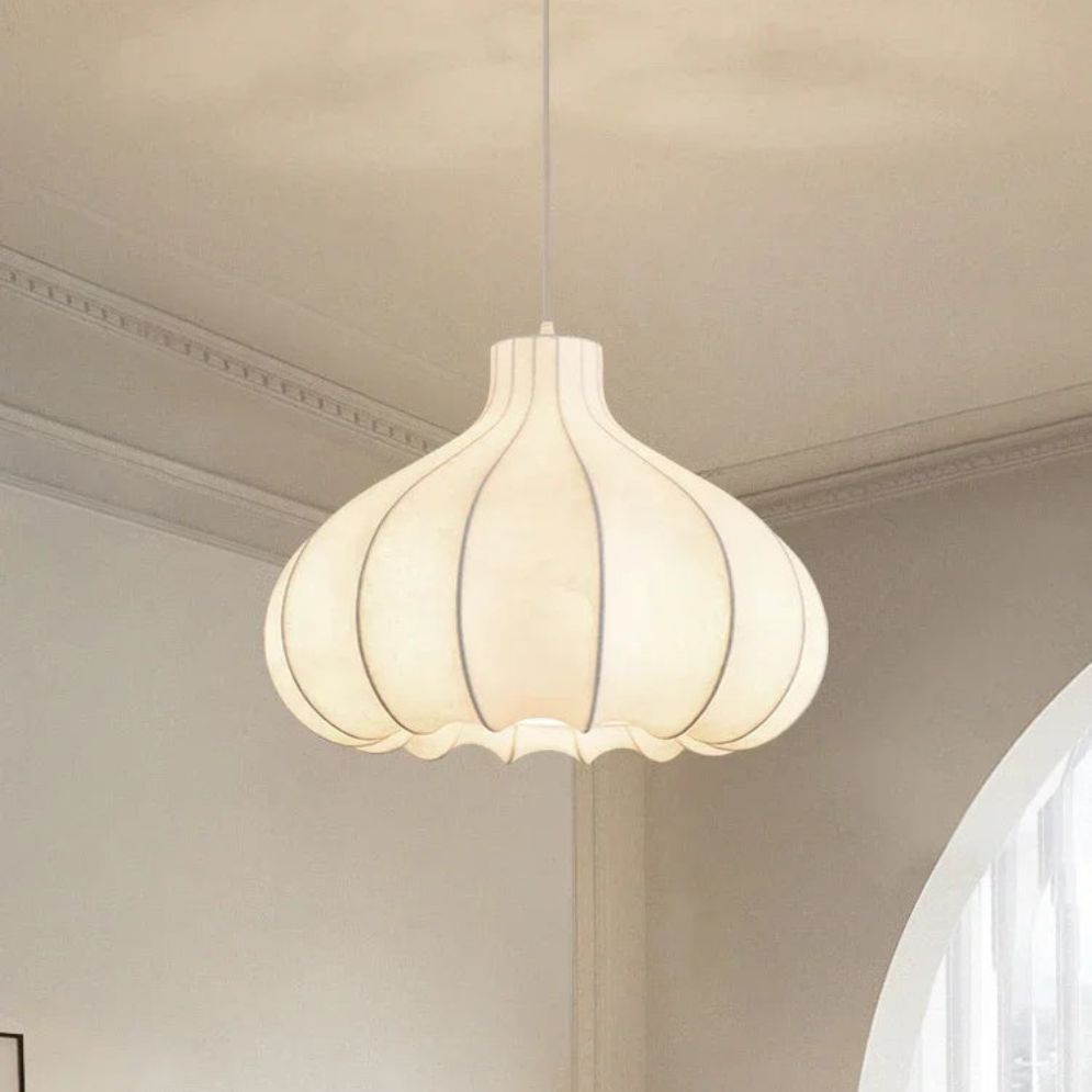Lustre Nordique Simple Wabi Sabi en Soie Led Loft