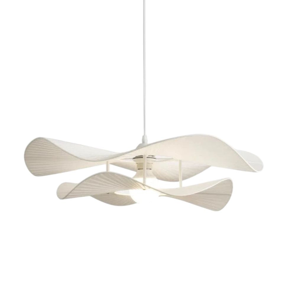 Lustre Nordique Simple Wabi Sabi en Tissu Led Loft - Lumiine