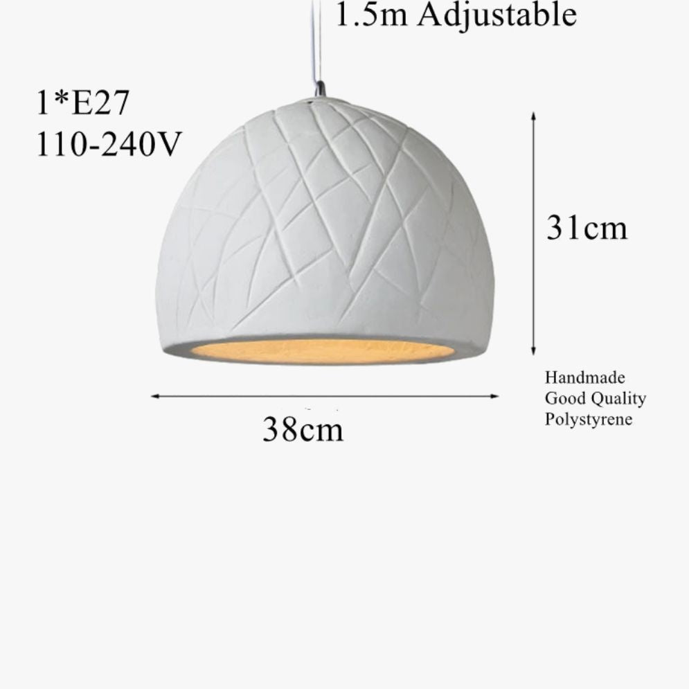 Lustre Nordique Wabi-Sabi Design Minimaliste pour Décoration Intérieure