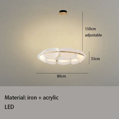 Lustre Romantique en Acrylique Design Danois Décoratif pour Intérieur