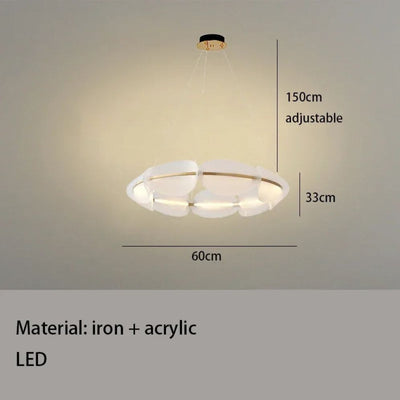 Lustre Romantique en Acrylique Design Danois Décoratif pour Intérieur