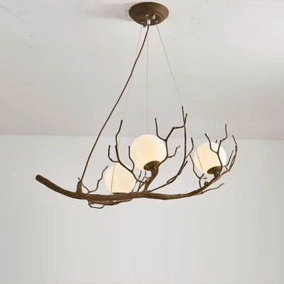 Lustre Sandyha Firefly LED Design Branche d'arbre Pendentif Éclairage