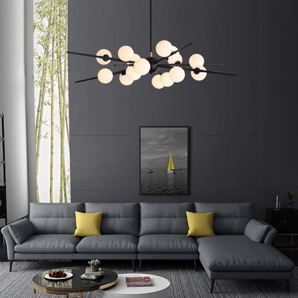 Lustre Sandyha Design Branche D'arbre Suspension Éclairage - Lumiine