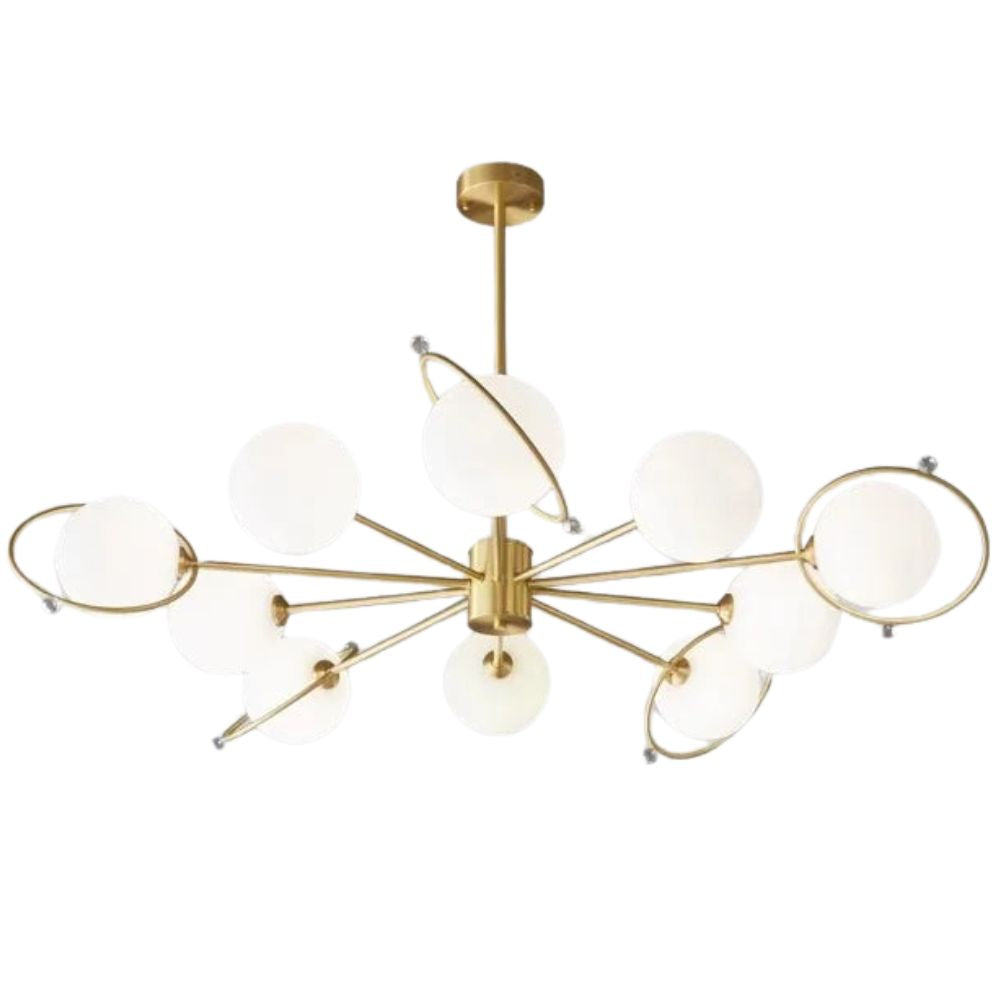 Lustre Scandinave 6 ou 8 ou 10 Lumières LED Design Moderne - Lumiine