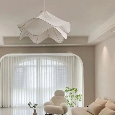 Lustre Scandinave Wabi Sabi en Tissu - Lumiine