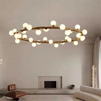 Lustre Suspendu Design Rétro avec Éclairage LED Décoratif