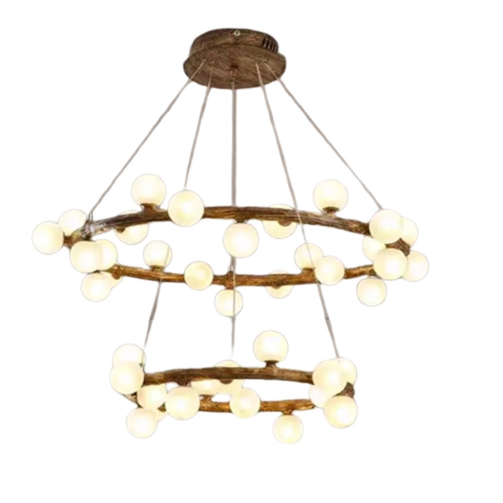 Lustre Suspendu Design Rétro avec Éclairage LED Décoratif